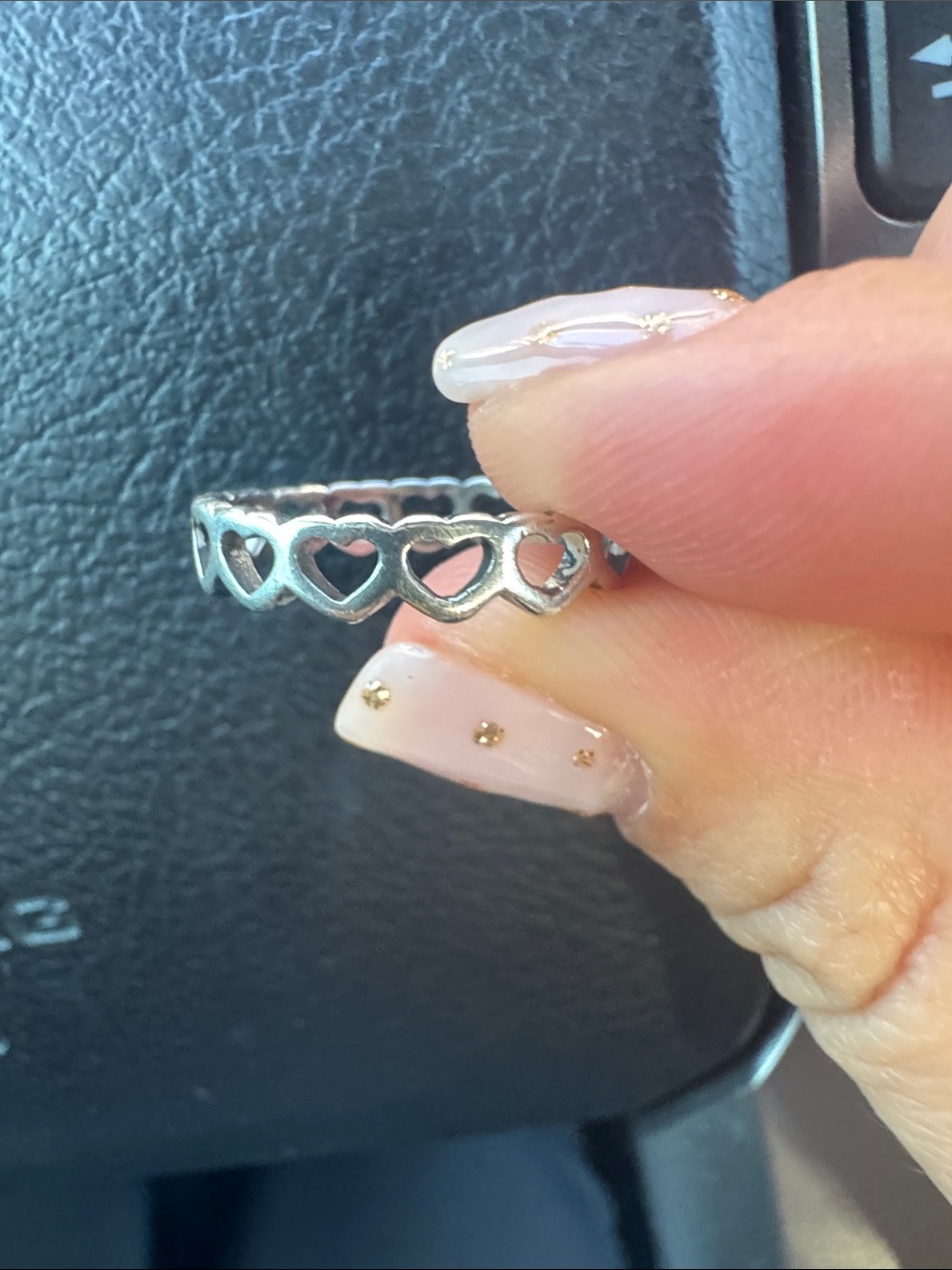 James Avery Sterling Silver Open Heart Stack Ring - Silver